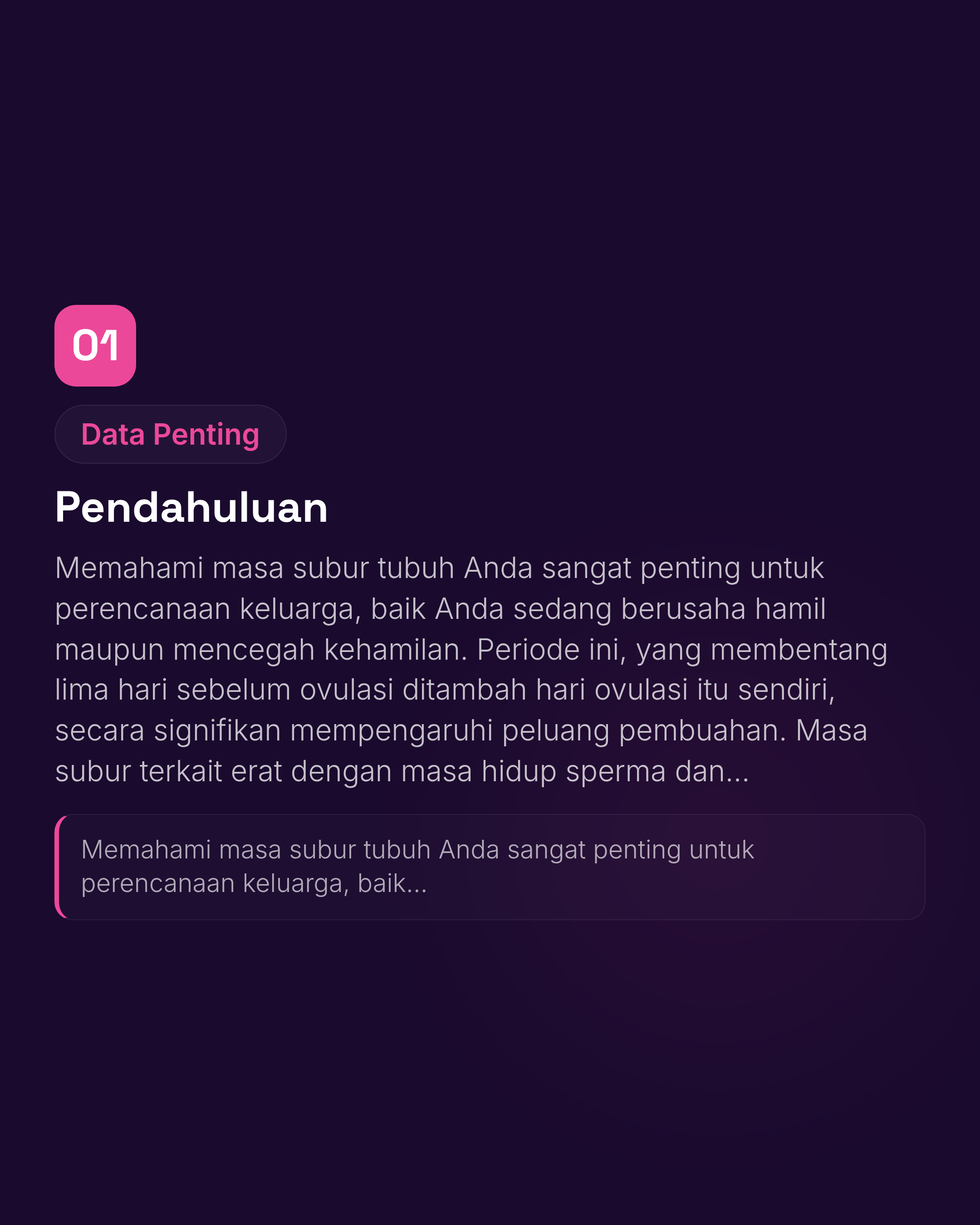 Memahami Masa Subur