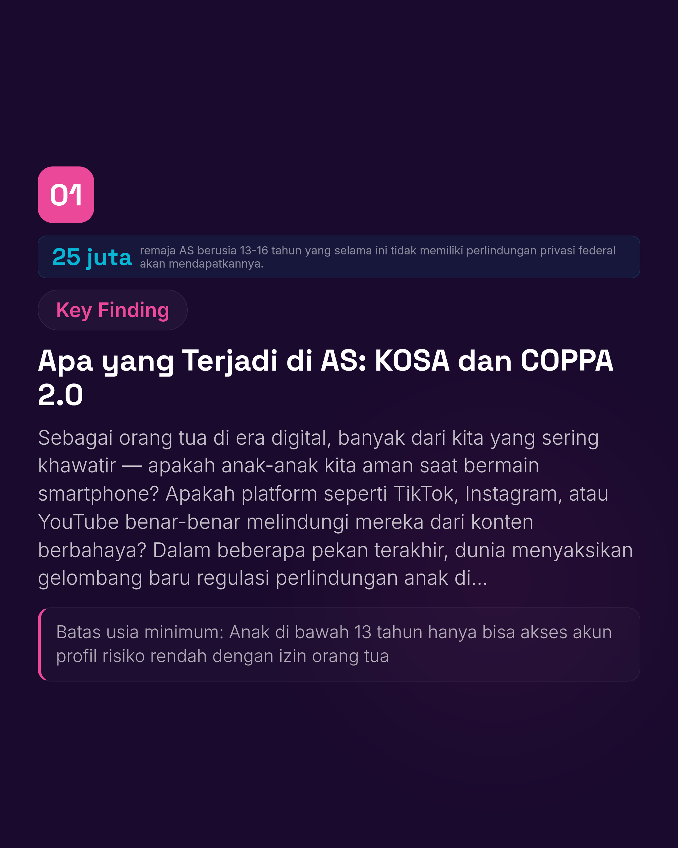 Pertempuran Melindungi Anak di Dunia Digital: KOSA, COPPA 2.0, dan PP Tunas