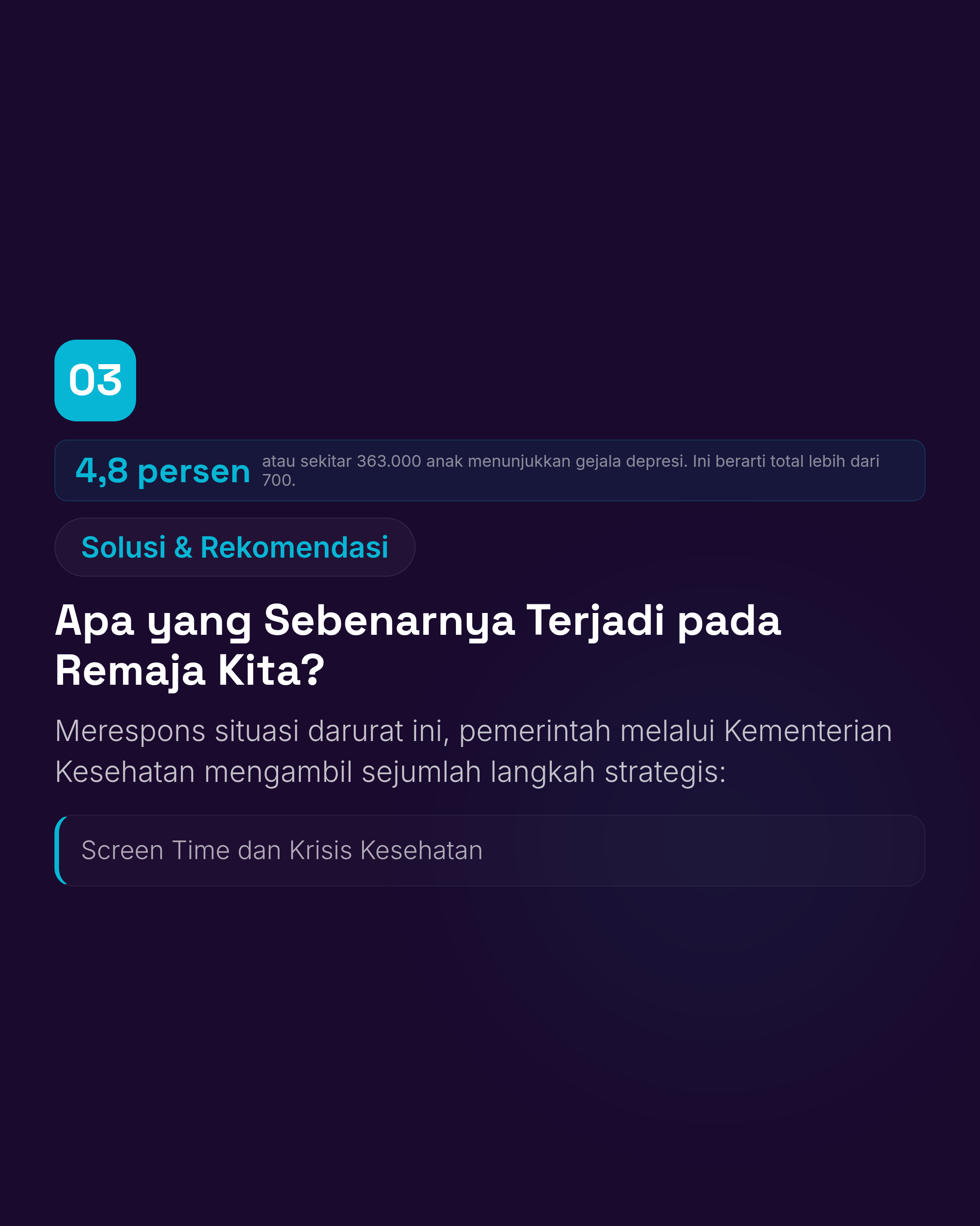 Kesehatan Mental Remaja Indonesia: 1 dari 3 Anak Tidak Baik-Baik Saja