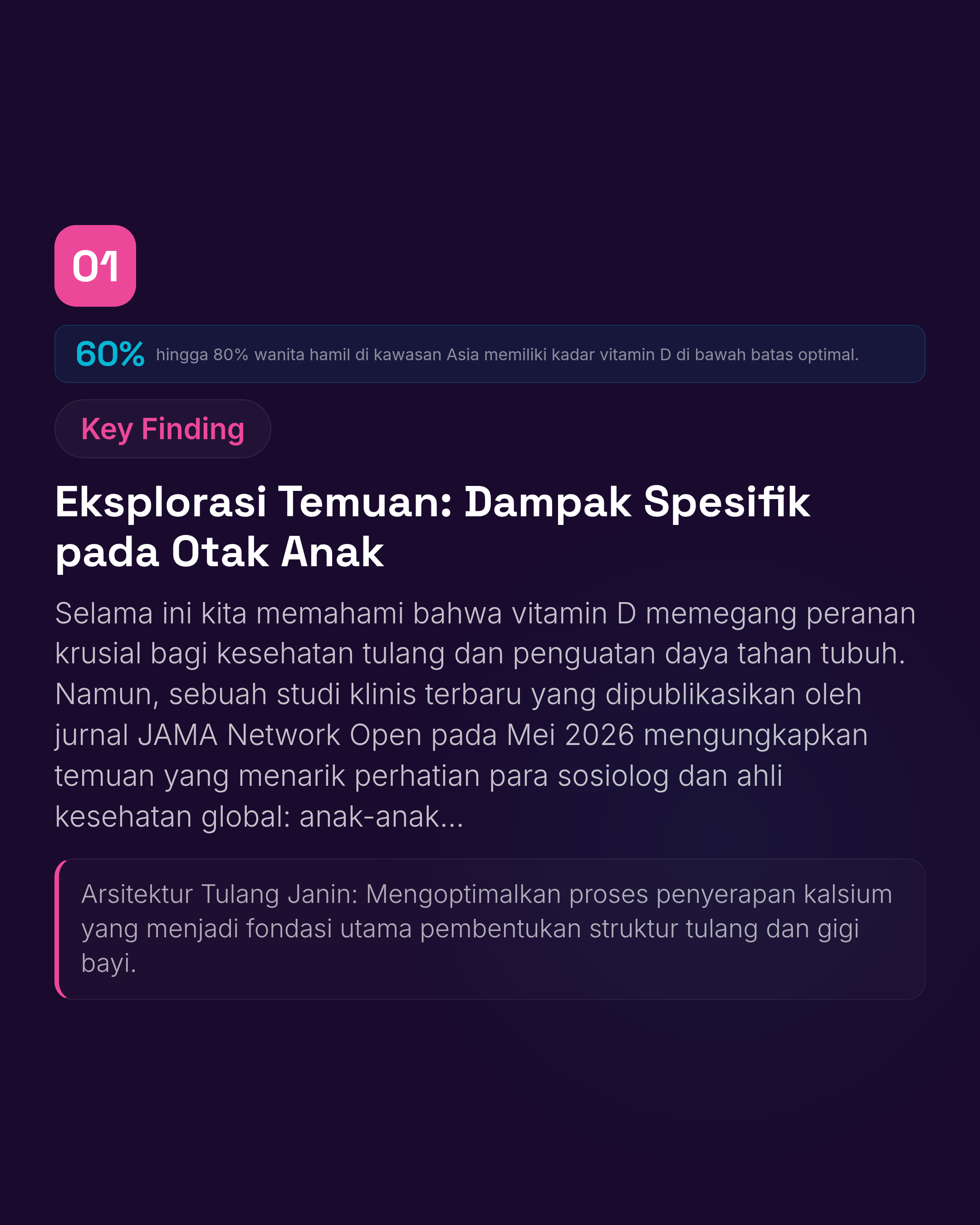 Vitamin D Ibu Hamil: Studi Terbaru Ungkap Manfaat untuk Kognitif Anak