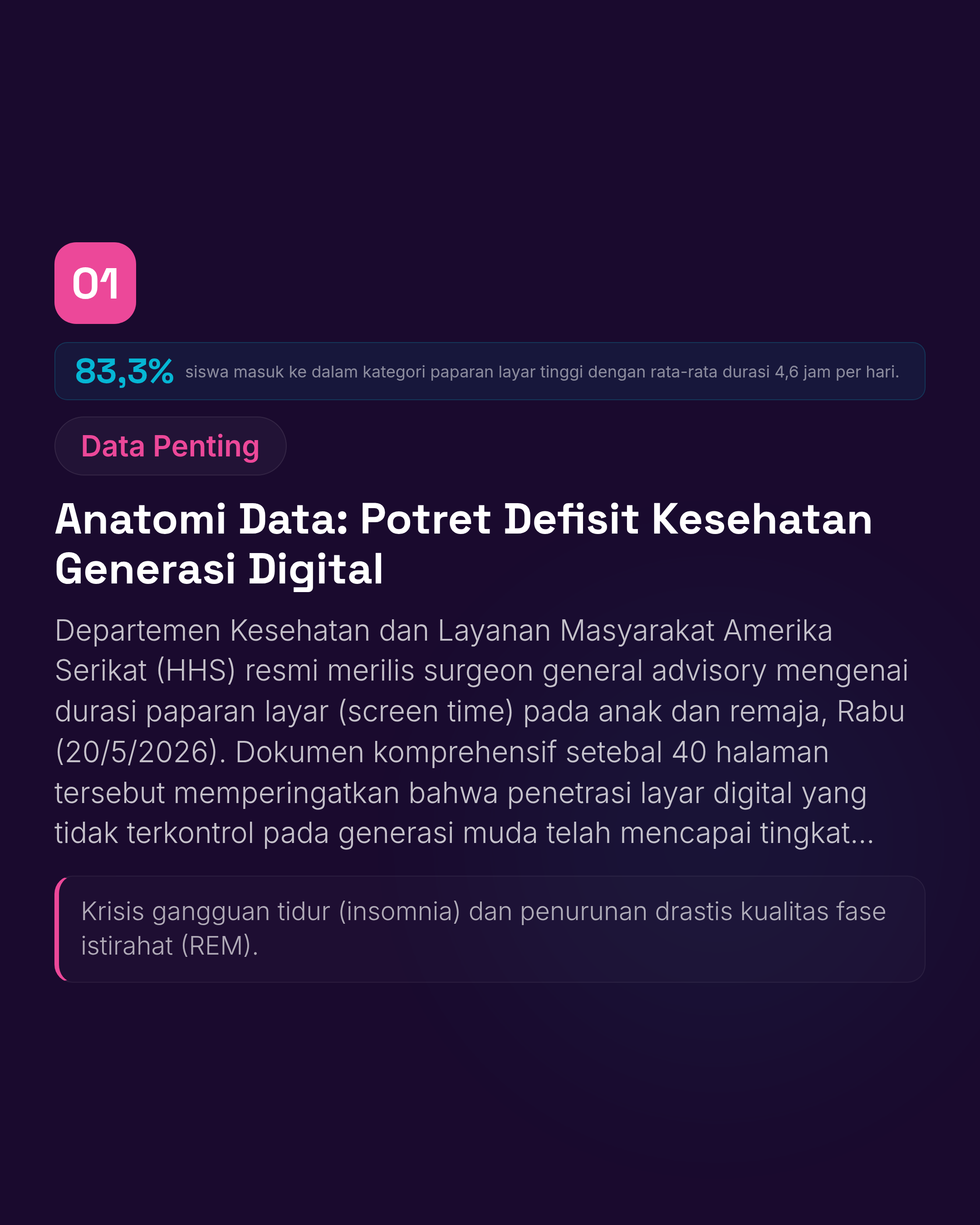Surgeon General AS Sebut Screen Time Berlebihan Jadi Krisis Kesehatan Anak dan Remaja