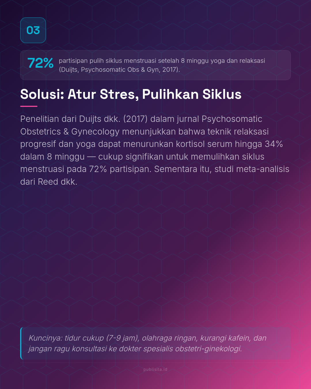 Dampak Stres pada Siklus Haid: Slide 3
